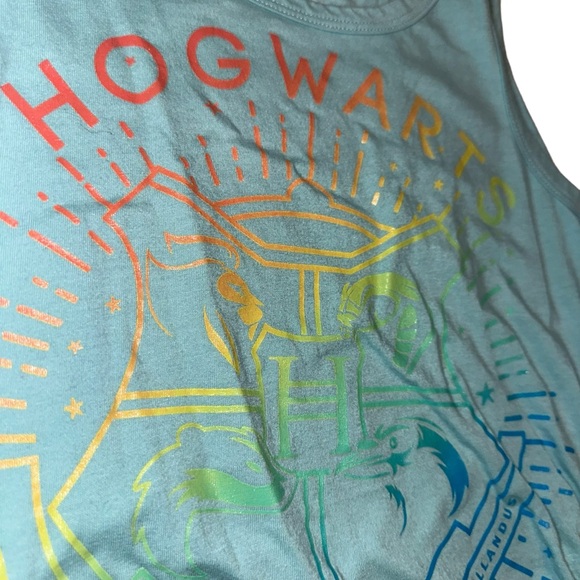 Harry Potter Hogwarts Side Cinch Graphic Tank Top Girls Medium Size 8 - Picture 6 of 12